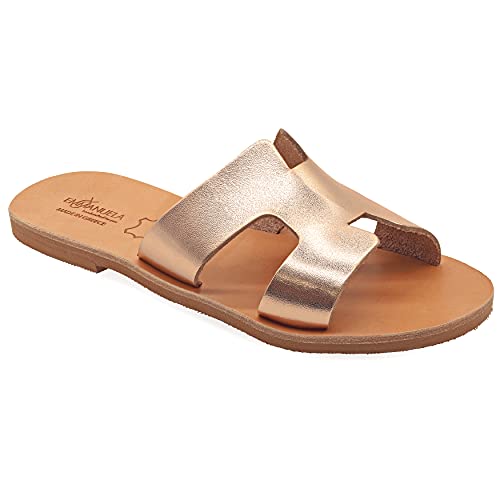 EMMANUELA Handcrafted For You Damen Eugene Slide Sandal, Rose Gold, 39 EU von EMMANUELA handcrafted for you