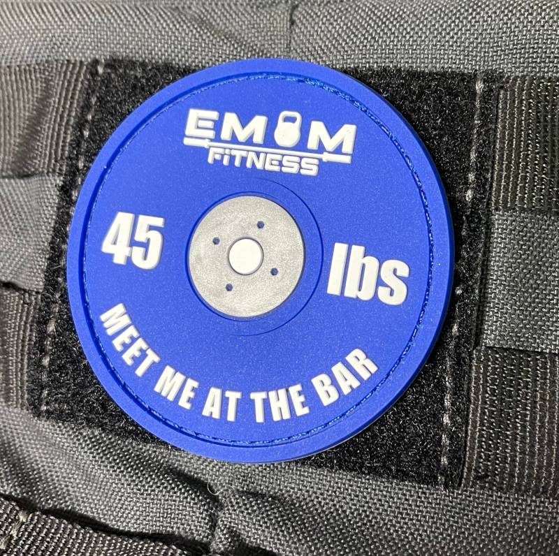 Emom Fitness® Barbell Blau - Bar Patch Für Deinen Plate Carrier/Gewichtsweste I Gelb Oder Rot von EMOMFitness