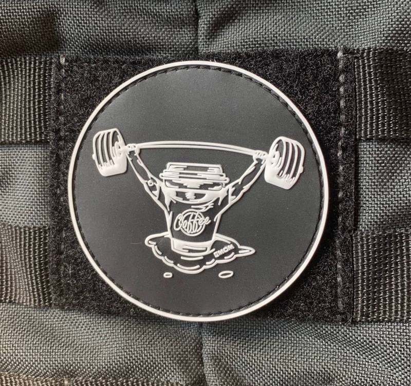 Emom Fitness® Barbell Coffee Patch Für Deinen Plate Carrier/Gewichtsweste von EMOMFitness