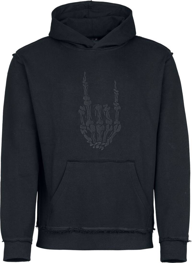 EMP Special Collection Black Skeleton Rockhand Kapuzenpullover schwarz in 5XL von EMP Special Collection