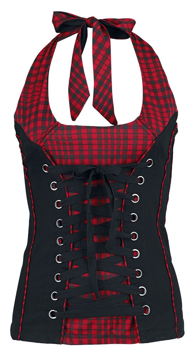 EMP Special Collection Corded Chest Neckholder schwarz rot in 3XL von EMP Special Collection