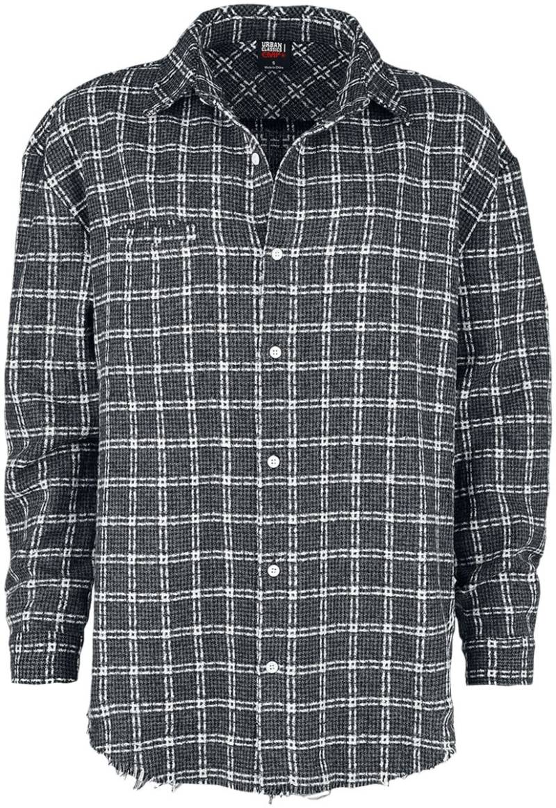 EMP Special Collection EMP Special Collection X Urban Classics kariertes Hemd Unisex Langarmhemd schwarz in XL von EMP Special Collection