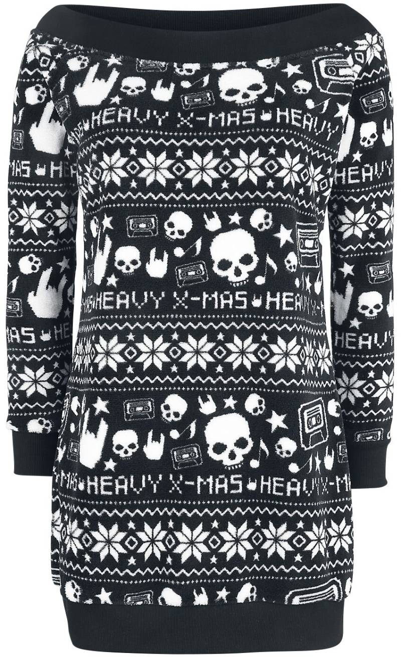 EMP Special Collection Kleid mit Heavy XMAS Print Kurzes Kleid schwarz in 4XL von EMP Special Collection