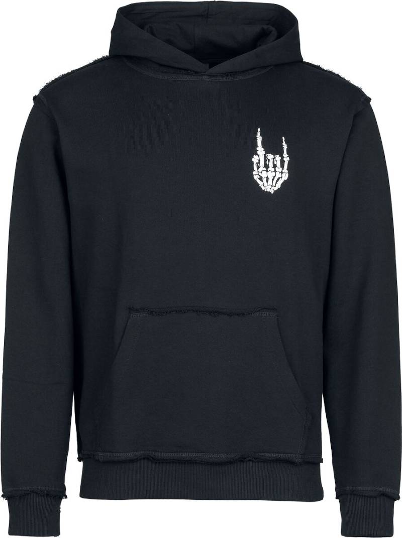 EMP Special Collection White Skeleton Rockhand Kapuzenpullover schwarz in M von EMP Special Collection