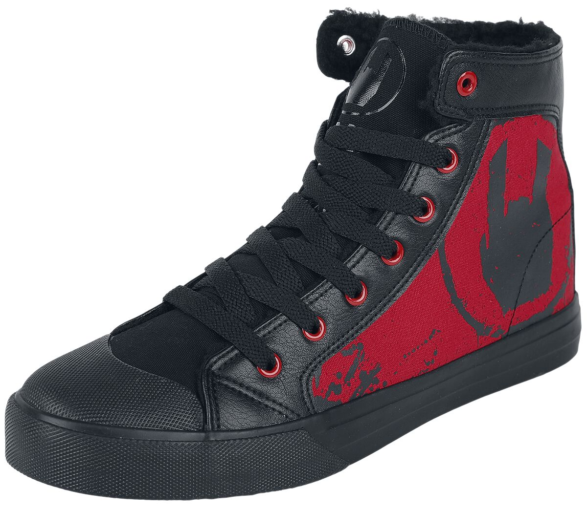 EMP Stage Collection Gefütterte Sneaker mit Rockhand Logo Sneaker high schwarz in EU40 von EMP Stage Collection