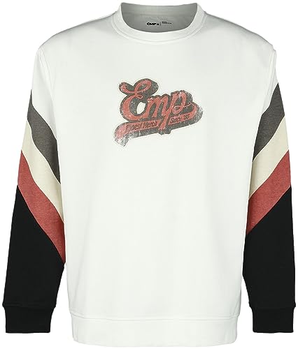 EMP Stage Collection Herren Sweatshirt mit Oldschool EMP- Logo altweiß M von EMP
