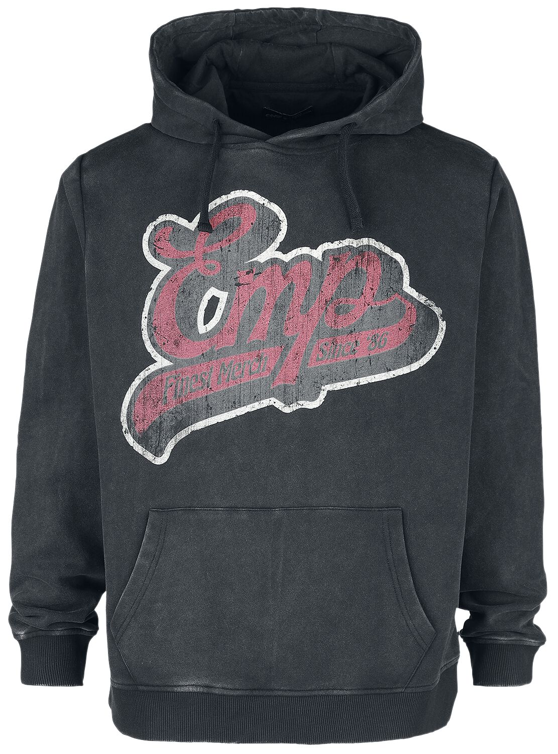 EMP Stage Collection Kapuzenpullover - Kapuzenpullover mit Vintage EMP- Logo - S bis XXL - für Männer - Größe M - schwarz von EMP Stage Collection