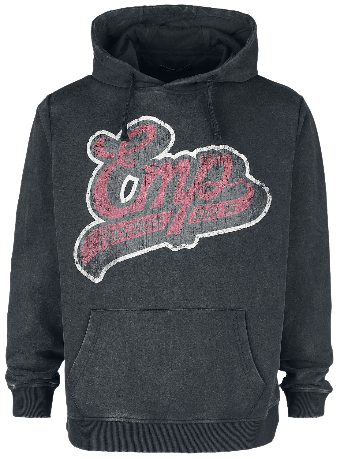 EMP Stage Collection Kapuzenpullover mit Vintage EMP- Logo Kapuzenpullover schwarz in L von EMP Stage Collection