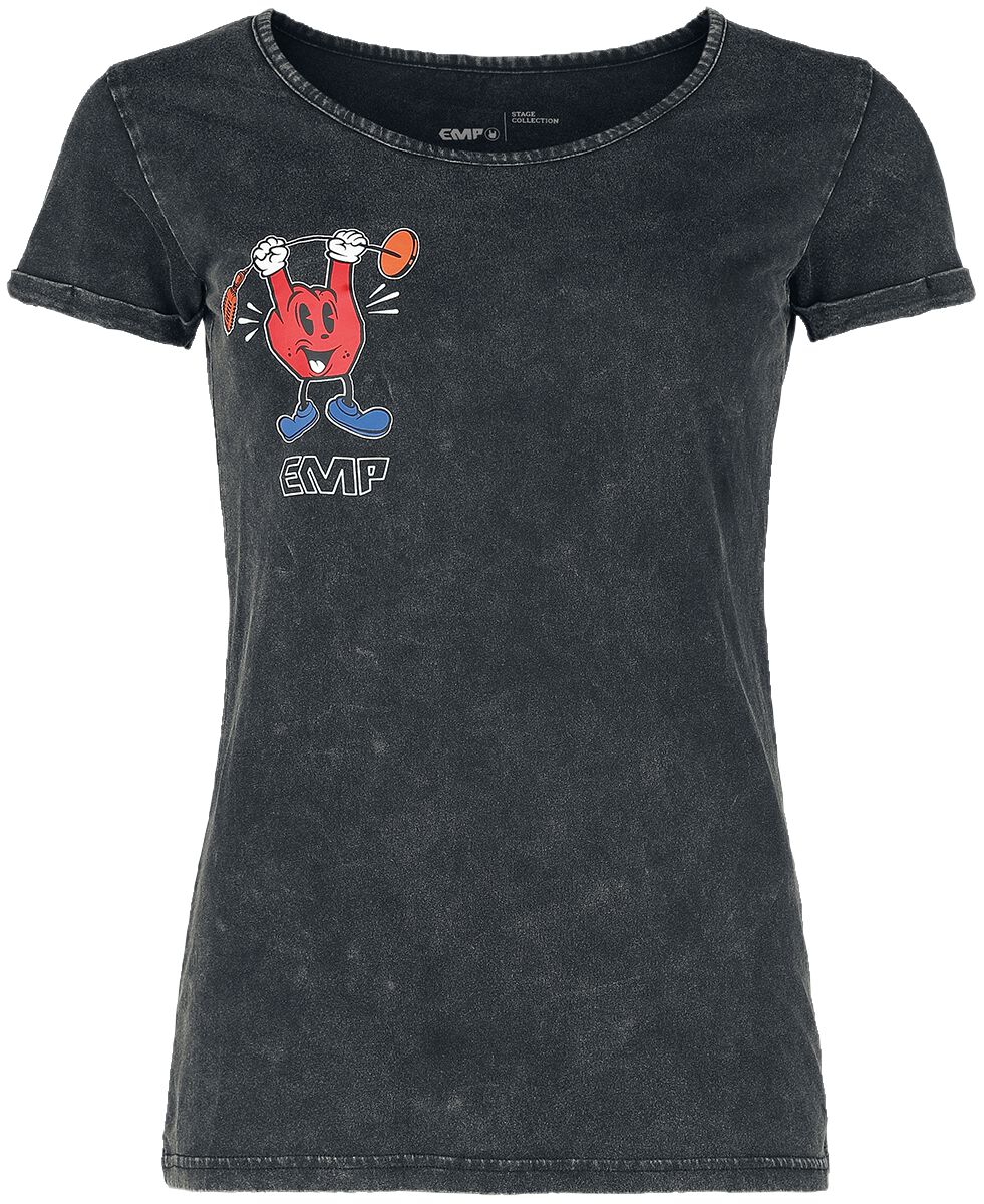 EMP Stage Collection T-Shirt - EMP Stage Collection T-Shirt - S bis XL - für Damen - Größe L - schwarz von EMP Stage Collection