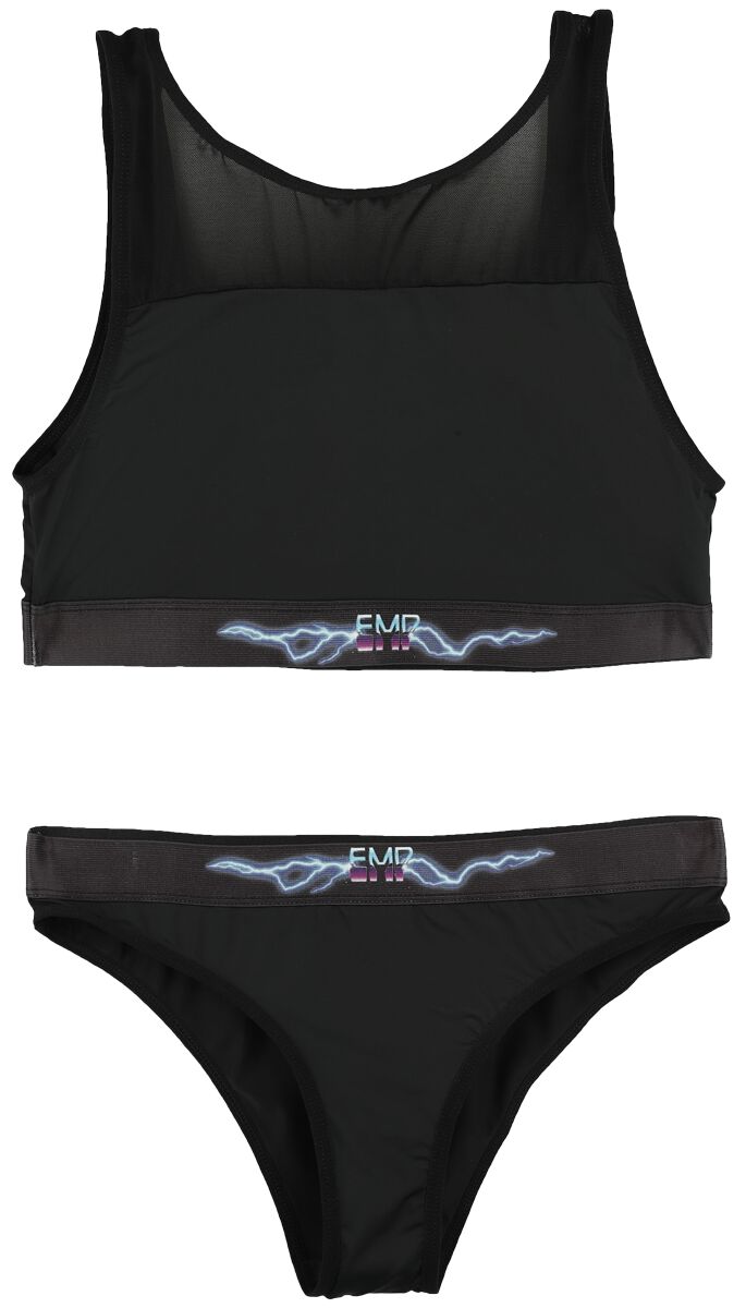 EMP Stage Collection Wäsche-Set - Bustier and Slip with EMP Retro Logo - XS bis XXL - für Damen - Größe XXL - dunkelblau von EMP Stage Collection