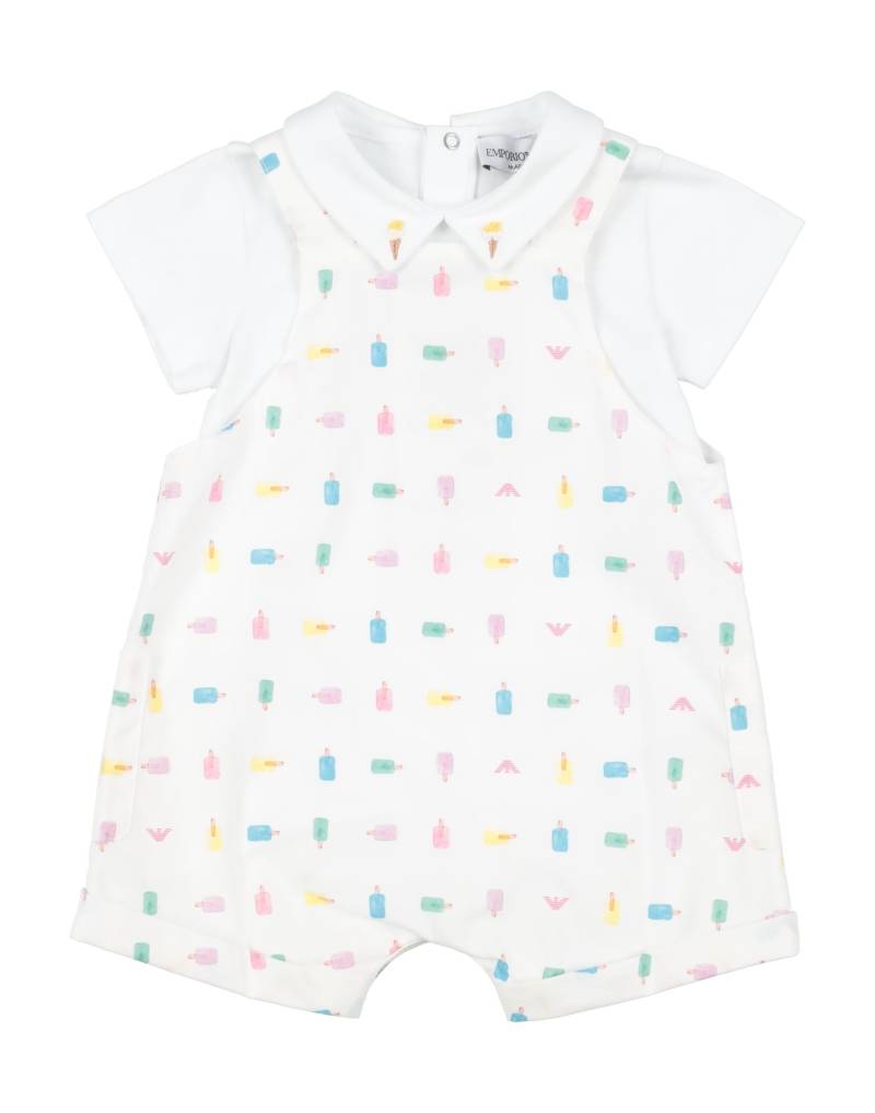 EMPORIO ARMANI Babystrampler & -latzhosen Kinder Weiß von EMPORIO ARMANI