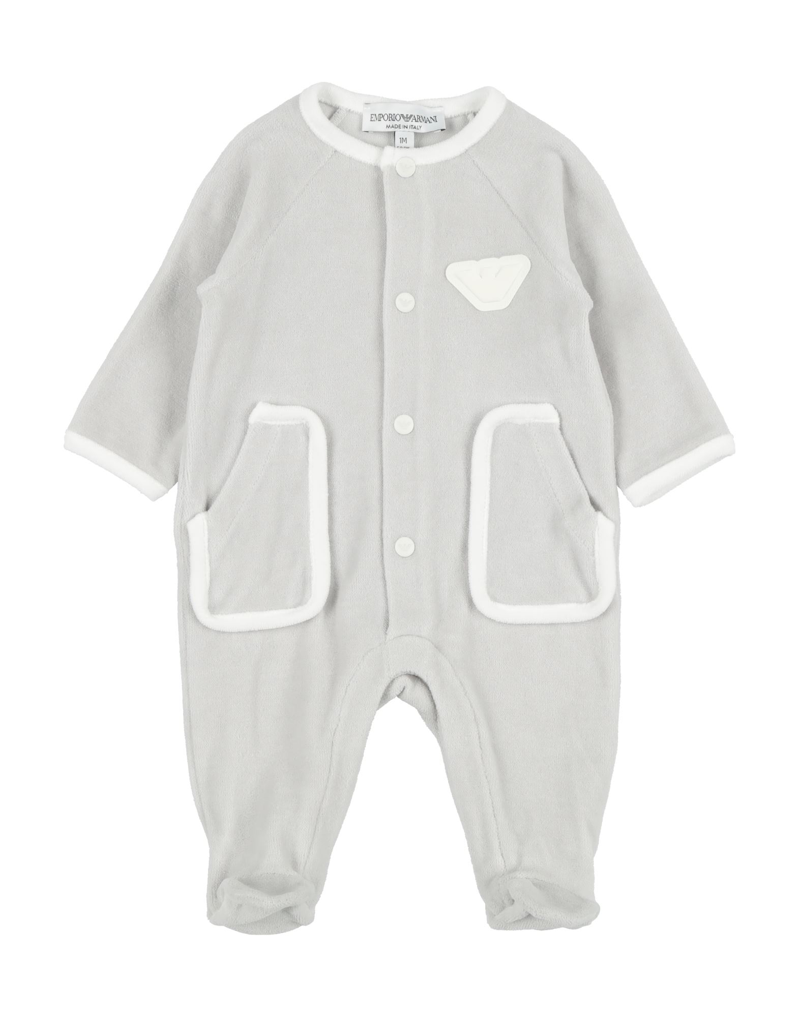 EMPORIO ARMANI Babystrampler & -latzhosen Kinder Hellgrau EMPORIO ARMANI Babystrampler & -latzhosen Kinder Hellgrau von EMPORIO ARMANI