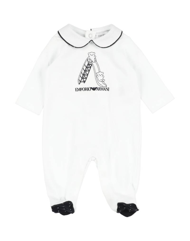 EMPORIO ARMANI Babystrampler & -latzhosen Kinder Weiß von EMPORIO ARMANI