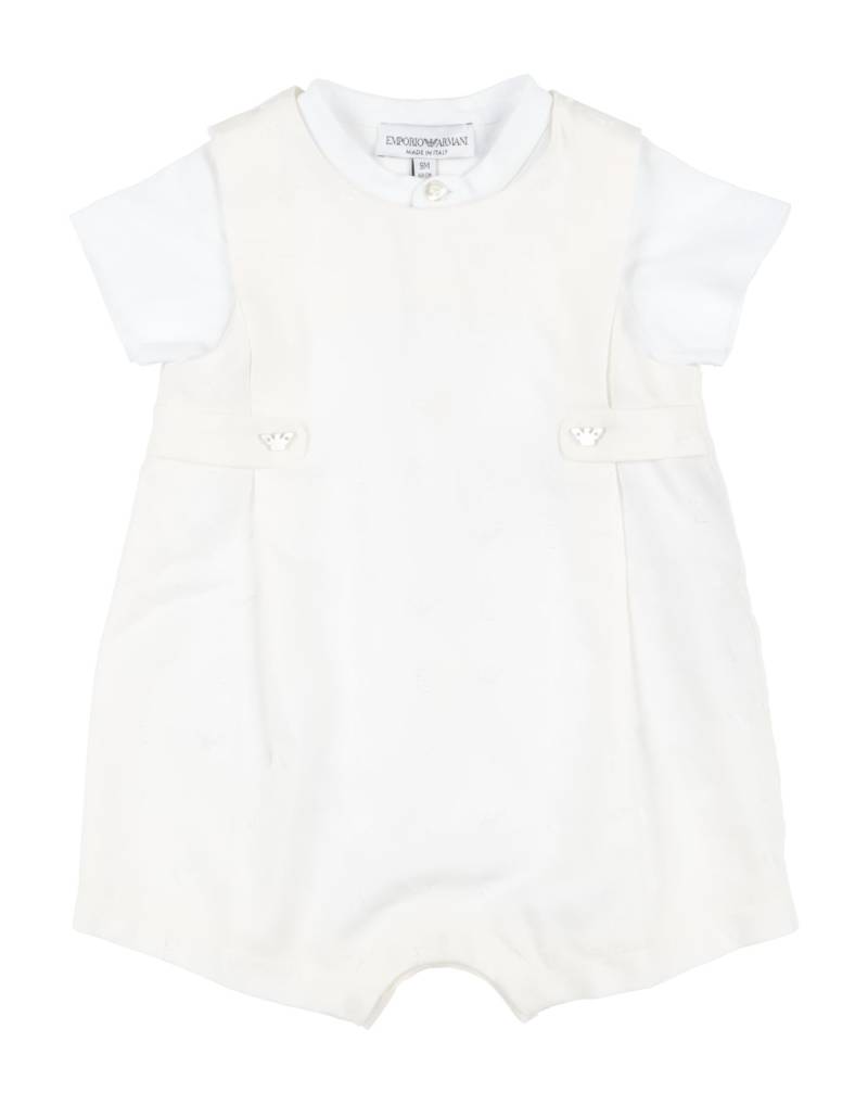 EMPORIO ARMANI Babystrampler & -latzhosen Kinder Weiß von EMPORIO ARMANI