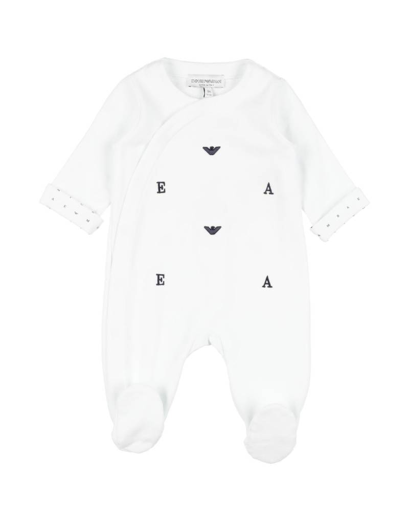 EMPORIO ARMANI Babystrampler & -latzhosen Kinder Weiß von EMPORIO ARMANI
