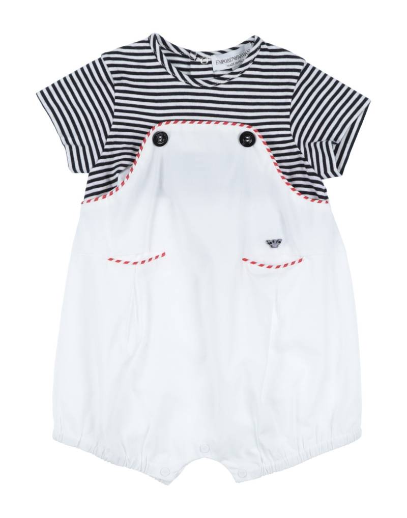 EMPORIO ARMANI Babystrampler & -latzhosen Kinder Weiß von EMPORIO ARMANI