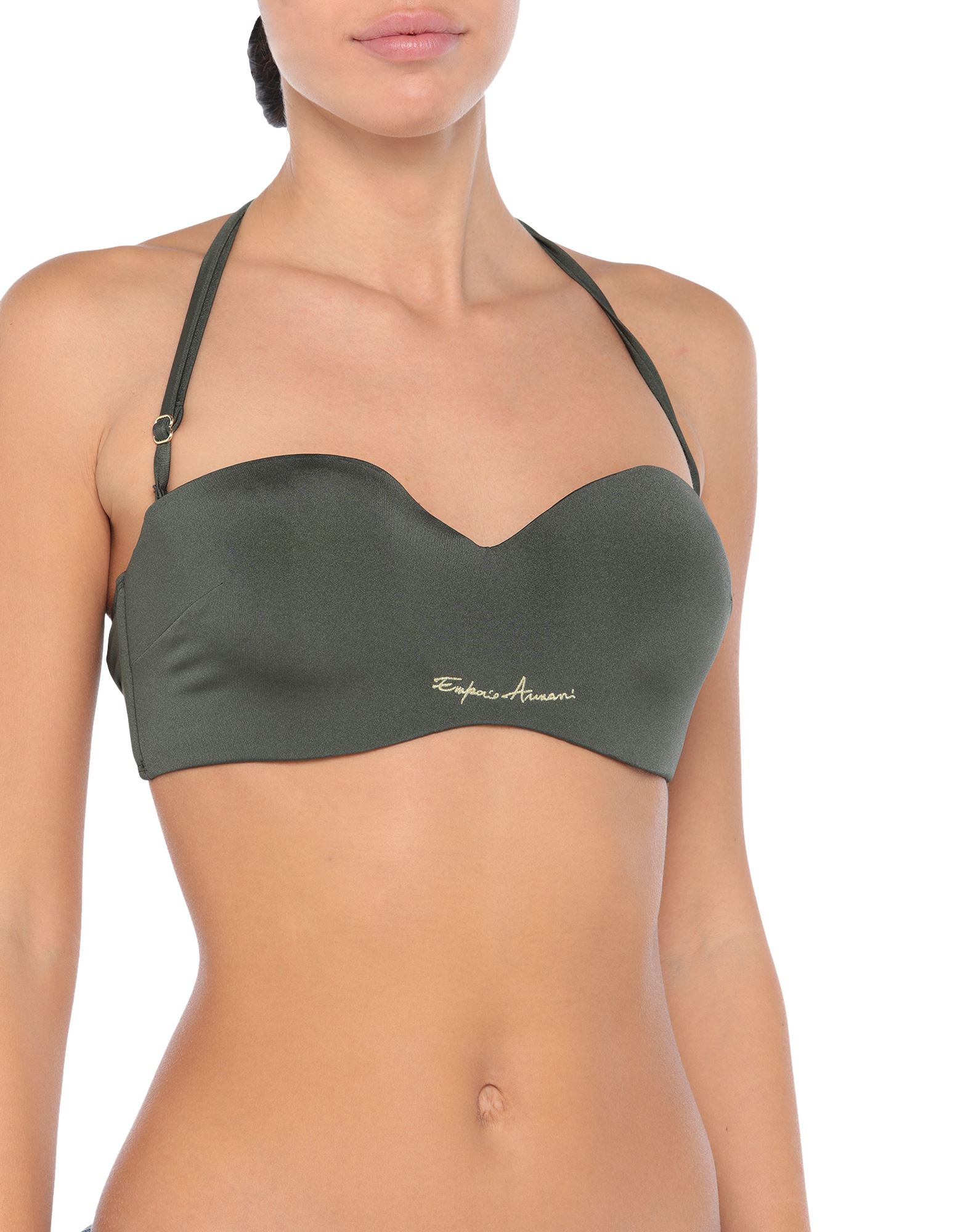 EMPORIO ARMANI Bikini-oberteil Damen Militärgrün von EMPORIO ARMANI