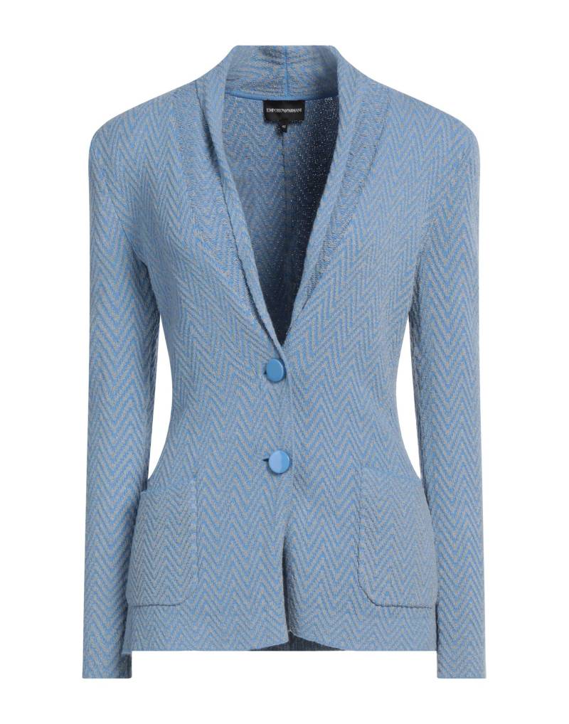EMPORIO ARMANI Blazer Damen Hellblau von EMPORIO ARMANI