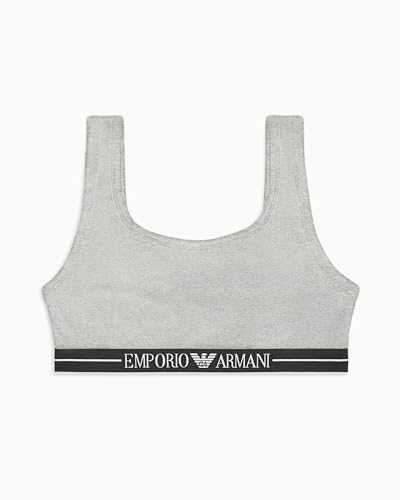 EMPORIO ARMANI Damen Bralette Bra BH, Hellgrau-meliert, Medium von EMPORIO ARMANI