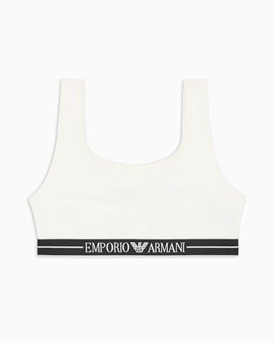 EMPORIO ARMANI Damen Bralette Bra BH, weiß, M von EMPORIO ARMANI
