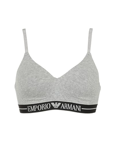 EMPORIO ARMANI Damen Everyday Cotton Padded Soft Contour Bra BH, Hellgrau-meliert, Medium von EMPORIO ARMANI