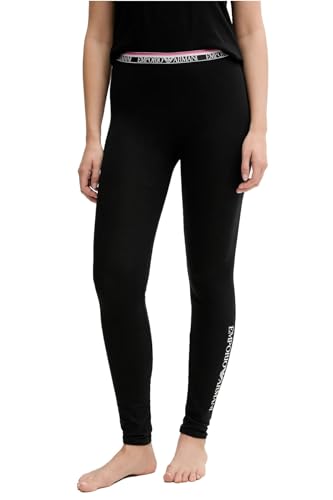 EMPORIO ARMANI Damen Leggings Trainingshose, Schwarz, L von EMPORIO ARMANI