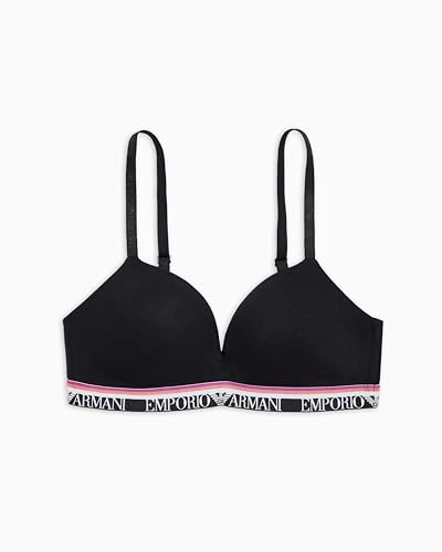 EMPORIO ARMANI Damen Padded Triangle Bra Gepolsterter BH, Black, XL von EMPORIO ARMANI