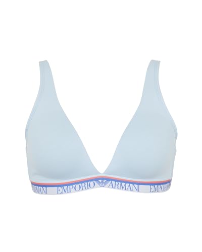 EMPORIO ARMANI Damen Padded Triangle Bra Gepolsterter BH, Light Blue, S von EMPORIO ARMANI