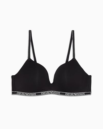 EMPORIO ARMANI Damen Padded Triangle Bra Gepolsterter BH, Schwarz, Large von Emporio Armani