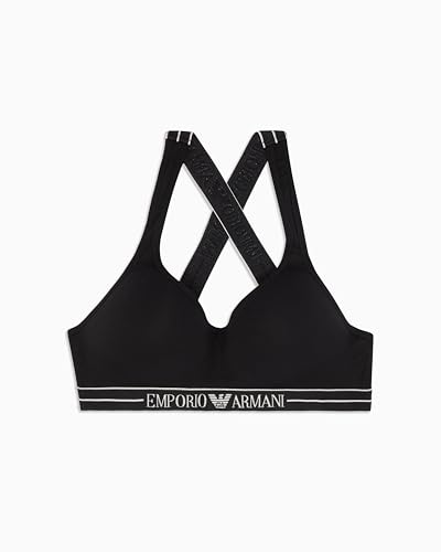 EMPORIO ARMANI Damen Padded Triangle Bra Gepolsterter BH, Schwarz, M von EMPORIO ARMANI