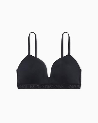 EMPORIO ARMANI Damen Padded Triangle Bra Gepolsterter BH, Schwarz, XS EMPORIO ARMANI Damen Padded Triangle Bra Gepolsterter BH, Schwarz, XS von EMPORIO ARMANI