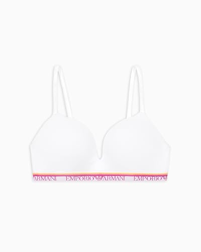 EMPORIO ARMANI Damen Padded Triangle Bra Gepolsterter BH, White, M von EMPORIO ARMANI