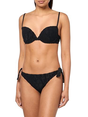 EMPORIO ARMANI Damen Triangle Bikini-Set, Schwarzes 3D-Ea-Logo, M von EMPORIO ARMANI