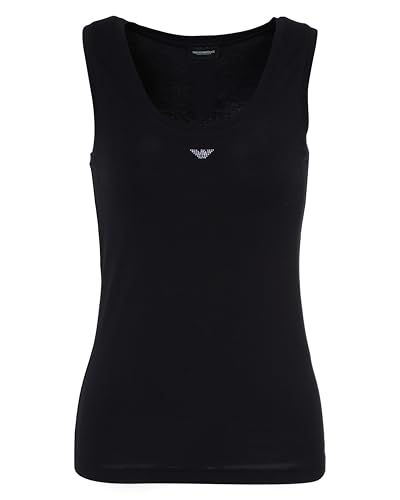EMPORIO ARMANI Damen Underwear Tank T-Shirt, Schwarz, 46 von EMPORIO ARMANI