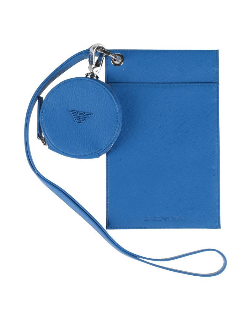 EMPORIO ARMANI Portemonnaie Mit Tragriemen Herren Azurblau von EMPORIO ARMANI