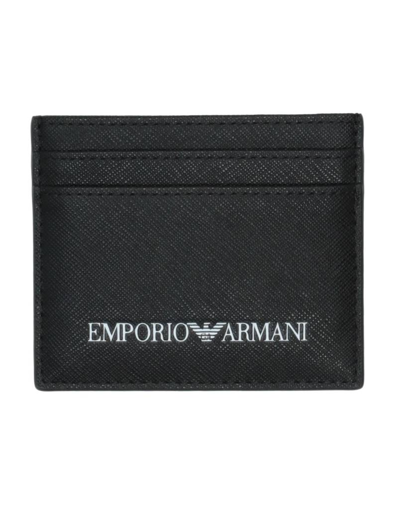 EMPORIO ARMANI Dokumentenetui Herren Schwarz von EMPORIO ARMANI