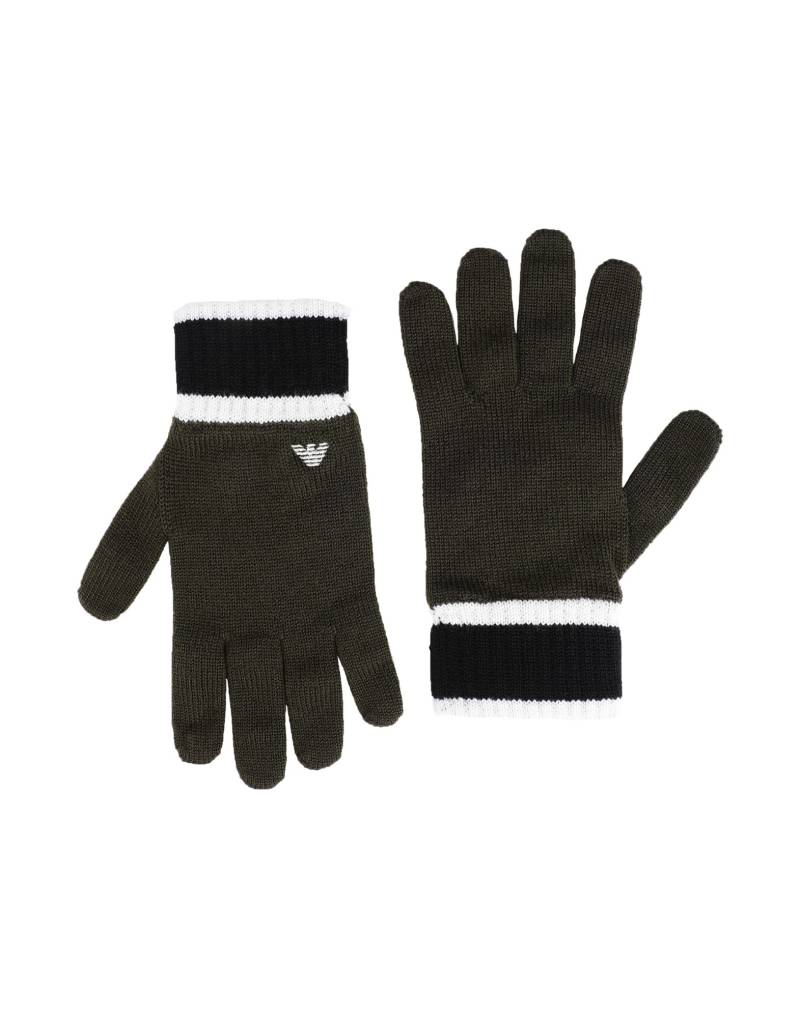 EMPORIO ARMANI Handschuhe Kinder Militärgrün von EMPORIO ARMANI