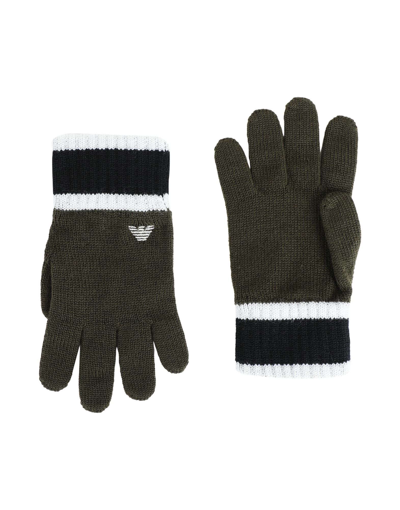 EMPORIO ARMANI Handschuhe Kinder Militärgrün von EMPORIO ARMANI