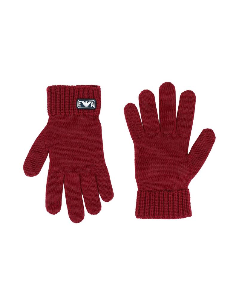 EMPORIO ARMANI Handschuhe Kinder Ziegelrot von EMPORIO ARMANI