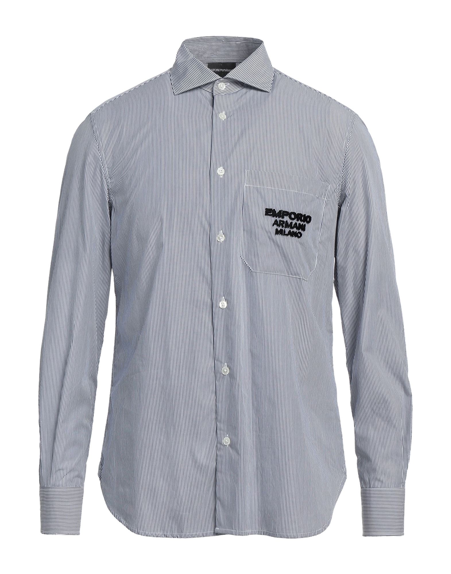 EMPORIO ARMANI Hemd Herren Nachtblau von EMPORIO ARMANI