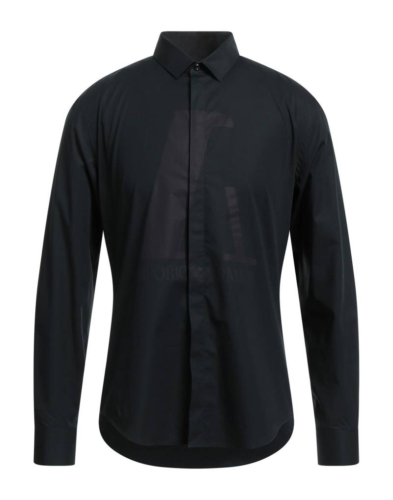 EMPORIO ARMANI Hemd Herren Schwarz von EMPORIO ARMANI