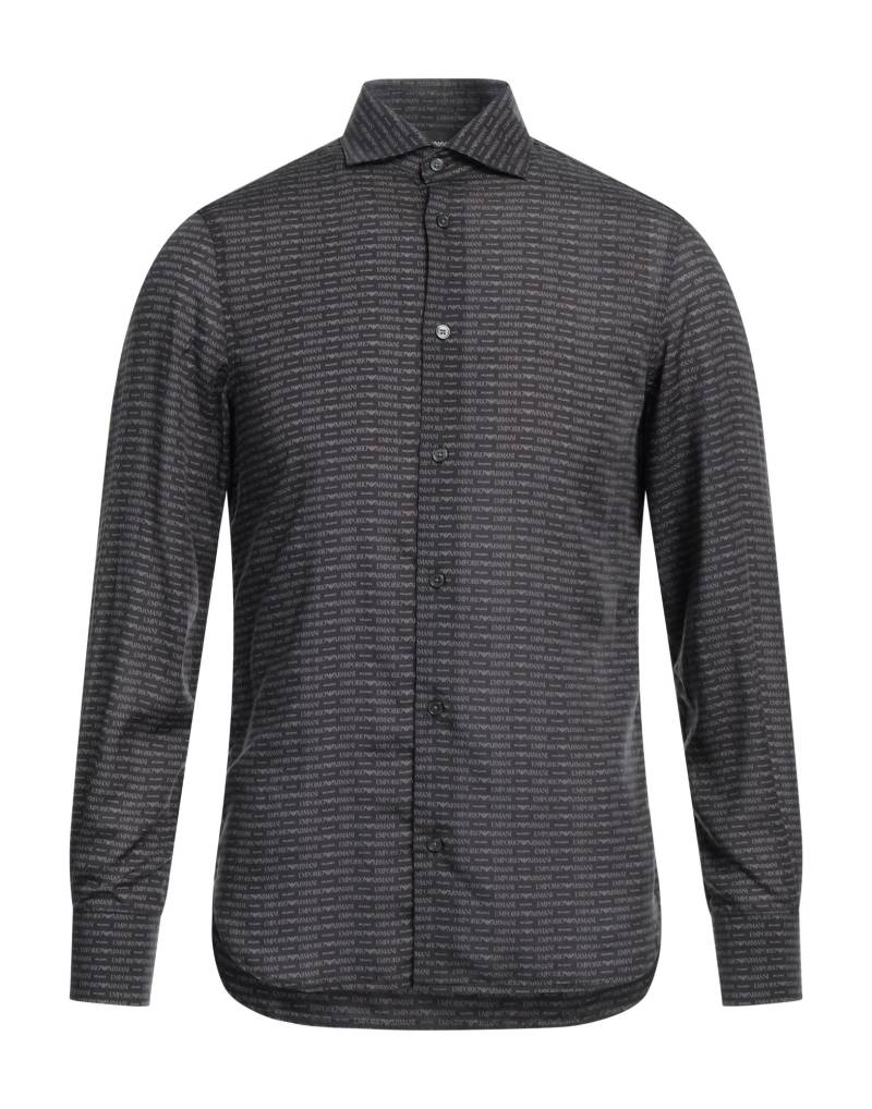 EMPORIO ARMANI Hemd Herren Schwarz von EMPORIO ARMANI