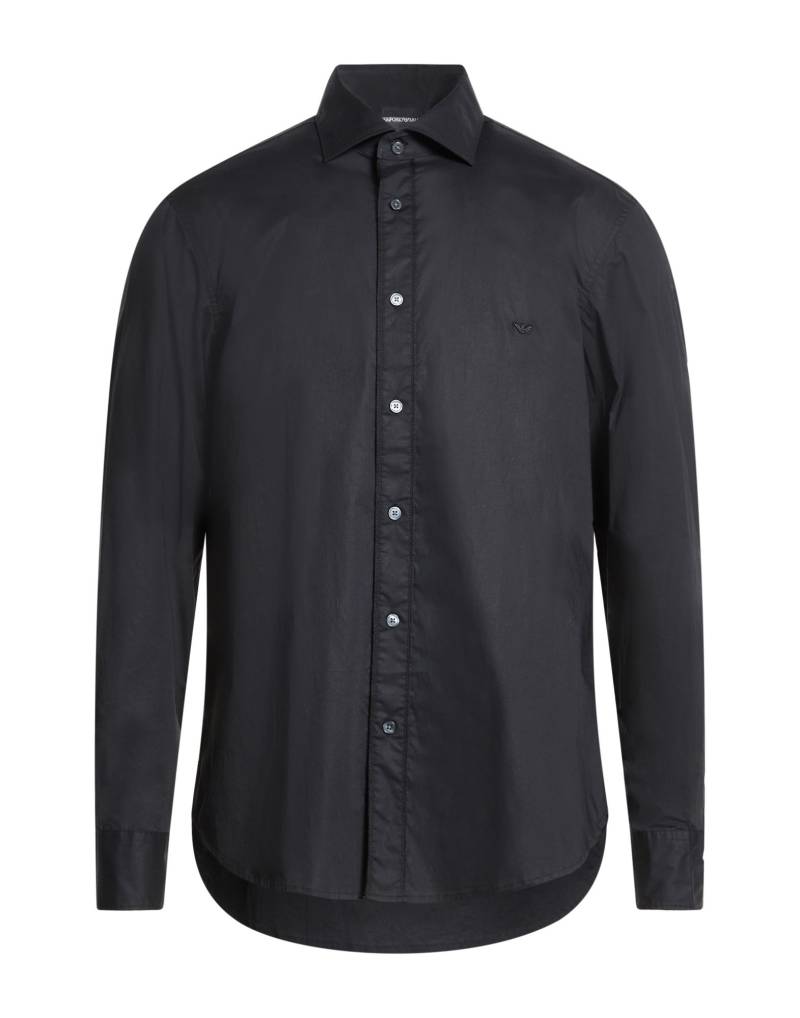 EMPORIO ARMANI Hemd Herren Schwarz von EMPORIO ARMANI