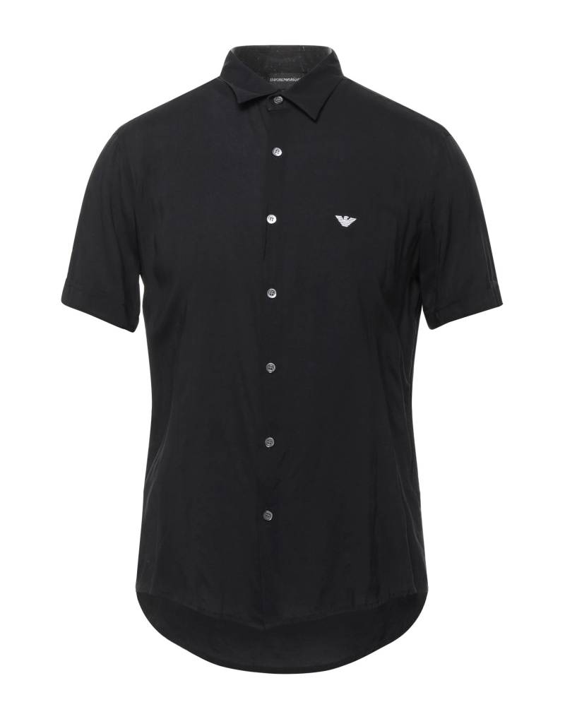 EMPORIO ARMANI Hemd Herren Schwarz von EMPORIO ARMANI