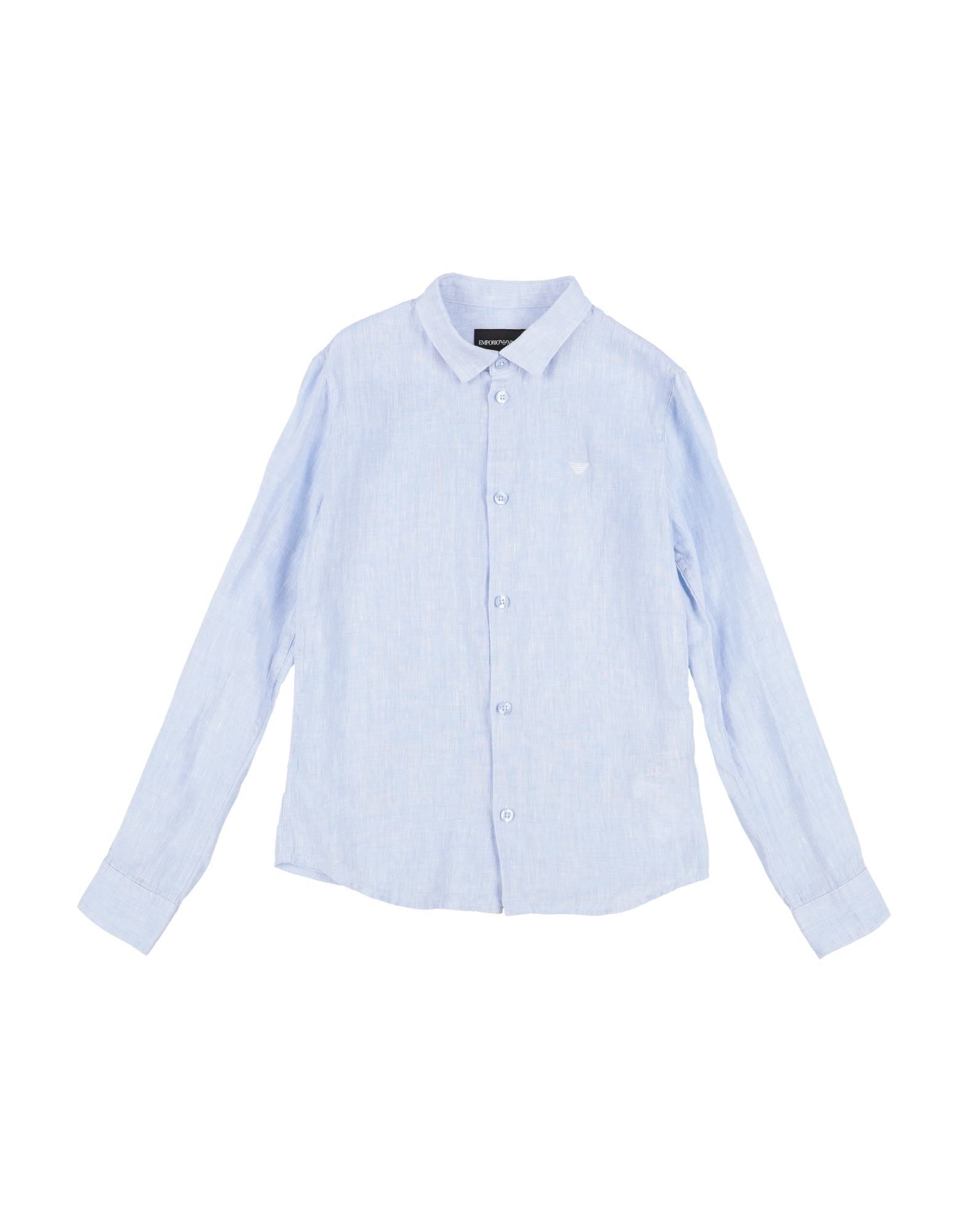 EMPORIO ARMANI Hemd Kinder Azurblau von EMPORIO ARMANI