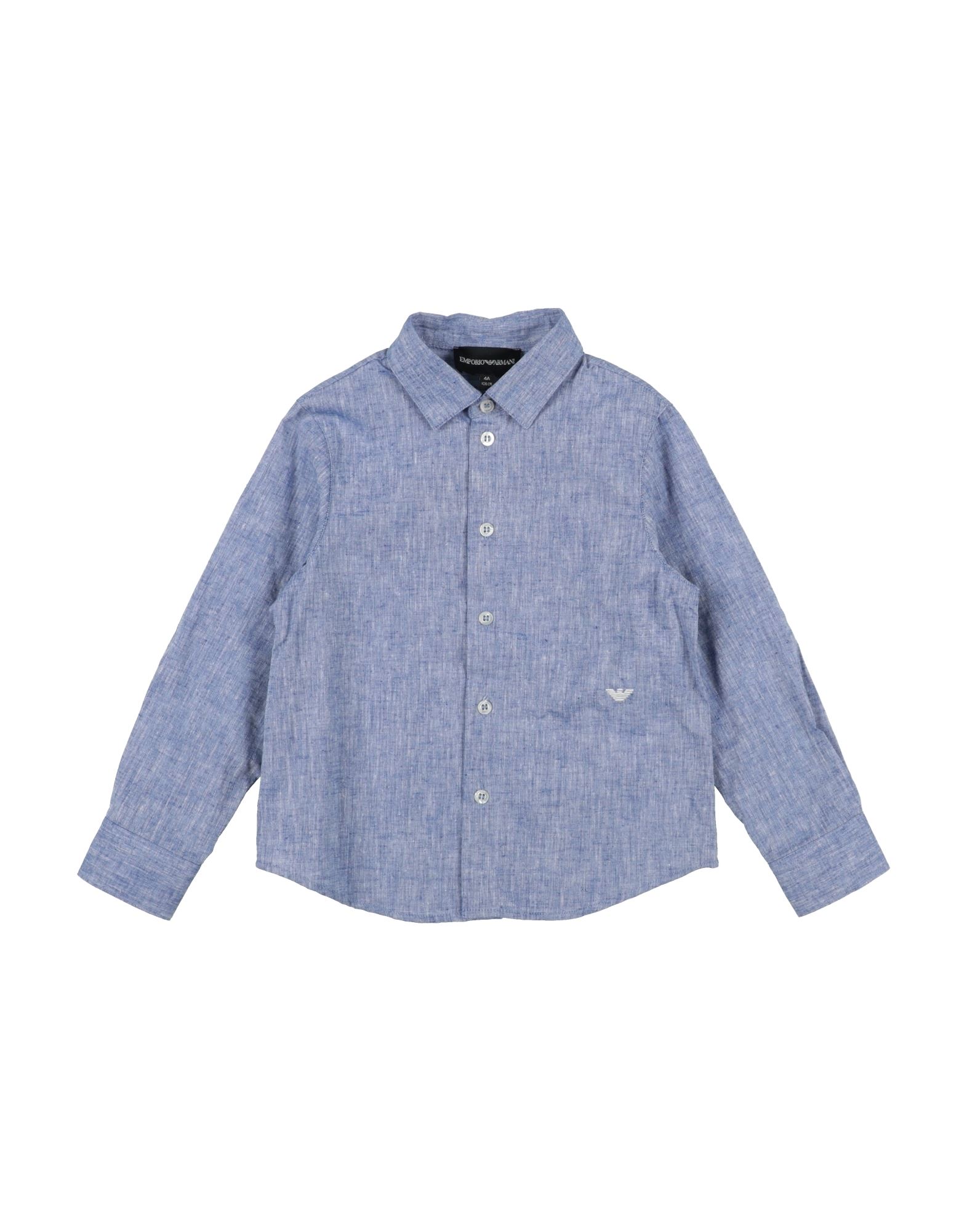 EMPORIO ARMANI Hemd Kinder Azurblau von EMPORIO ARMANI