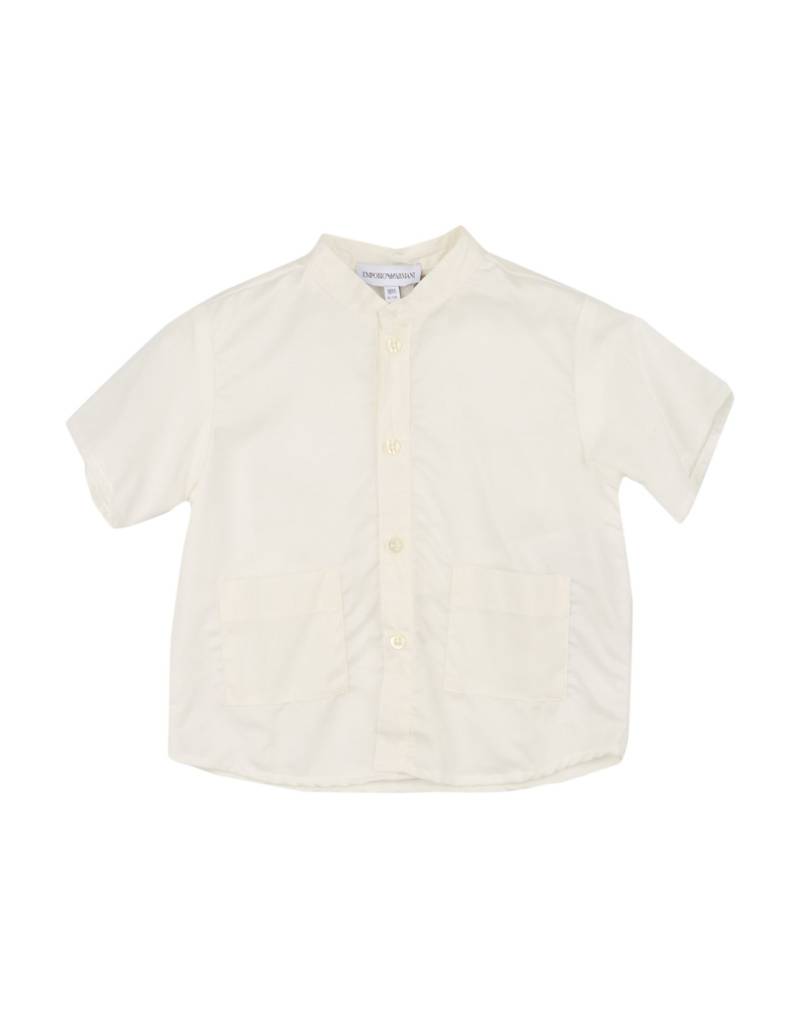 EMPORIO ARMANI Hemd Kinder Off white von EMPORIO ARMANI