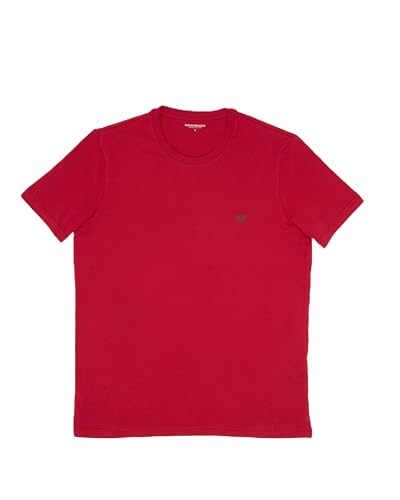 EMPORIO ARMANI Herren 2-Pack Crew Neck T-Shirt, Grau (Mel Grey/Scooter), L von EMPORIO ARMANI