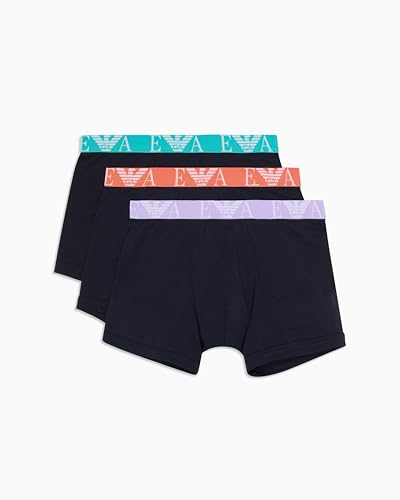 EMPORIO ARMANI Herren 3-Pack Boxer Boxershorts, Armani BLU/Armani BL, S von EMPORIO ARMANI