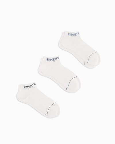 EMPORIO ARMANI Herren 3-Pack Inside Socken, Weiß/Weiß/Weiß, L/XL von EMPORIO ARMANI